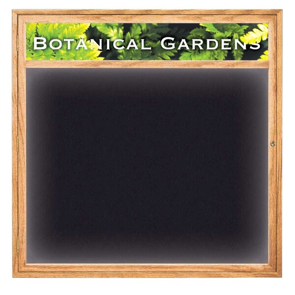 United Visual Products Open Faced Traditional Corkboard, 36x24" UV641A-SATIN-BUFF - main